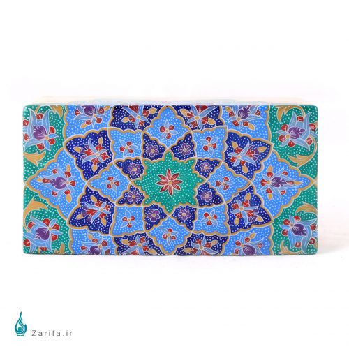 جعبه جواهرات سنگ مرمر بابایی با تذهیب قیاسی - Image 2