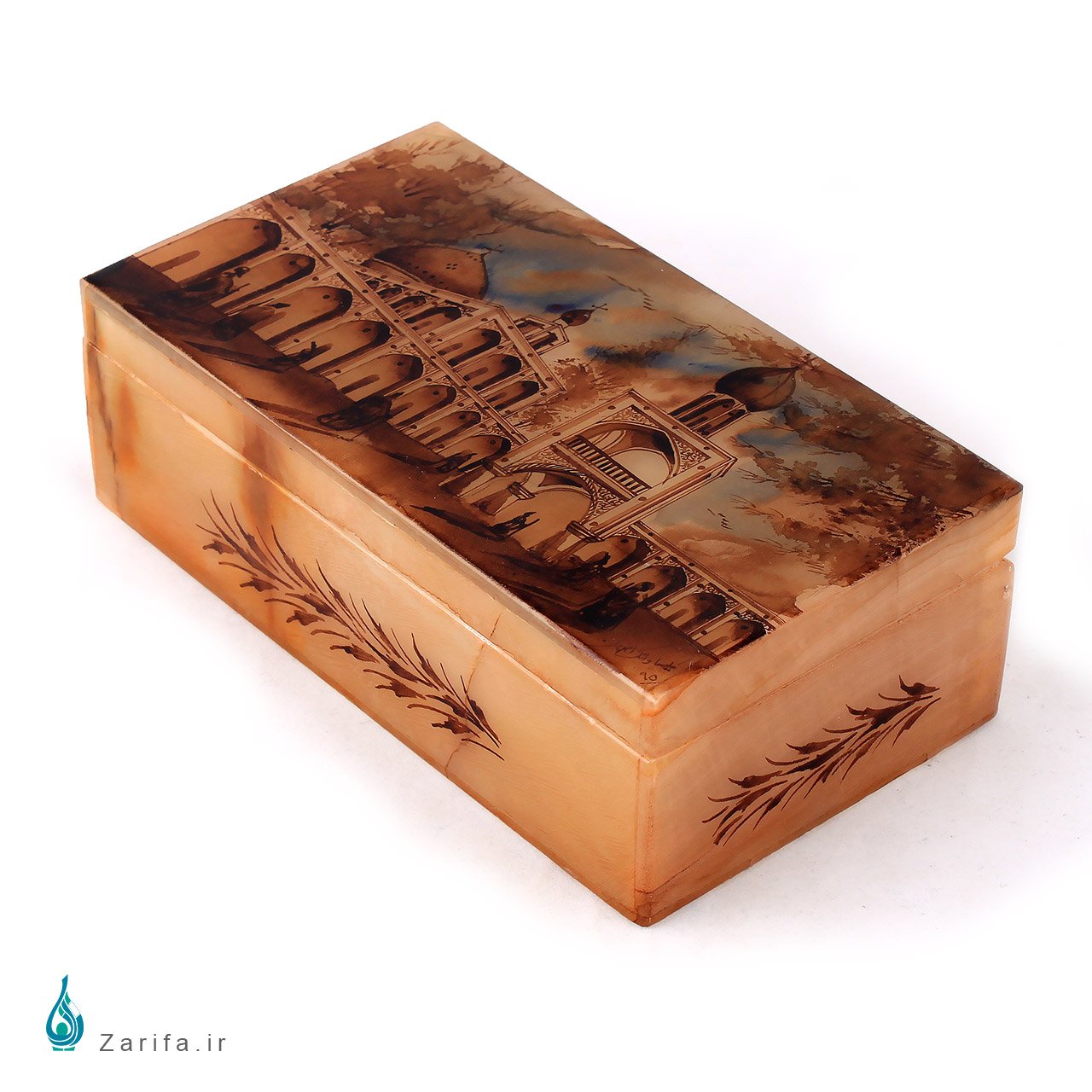 جعبه سنگ مرمر بابایی با نقاشی کلیسای وانک