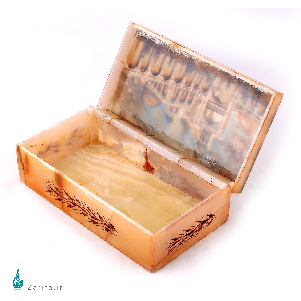 جعبه سنگ مرمر بابایی با نقاشی کلیسای وانک سایز 20*10 - Image 3