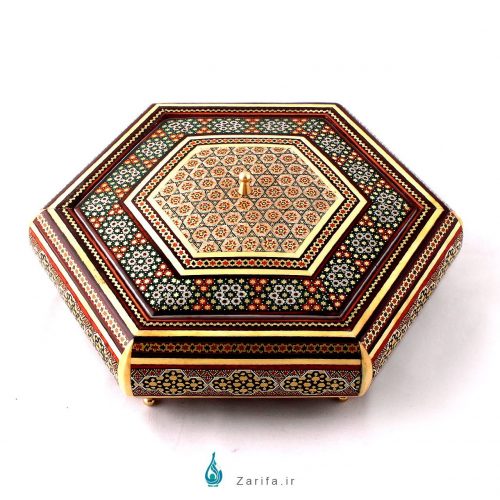 شکلات خوری 6 ضلعی خاتم اعلا