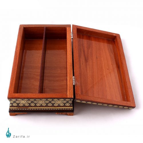 جعبه خاتم اعلای کارد و چنگال سایز27*15 - Image 3