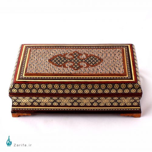 جعبه خاتم اعلای کارد و چنگال سایز27*15 - Image 2