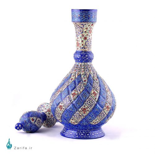 تنگ  مینا کاری خمره ای 45 سانتی متری - Image 4