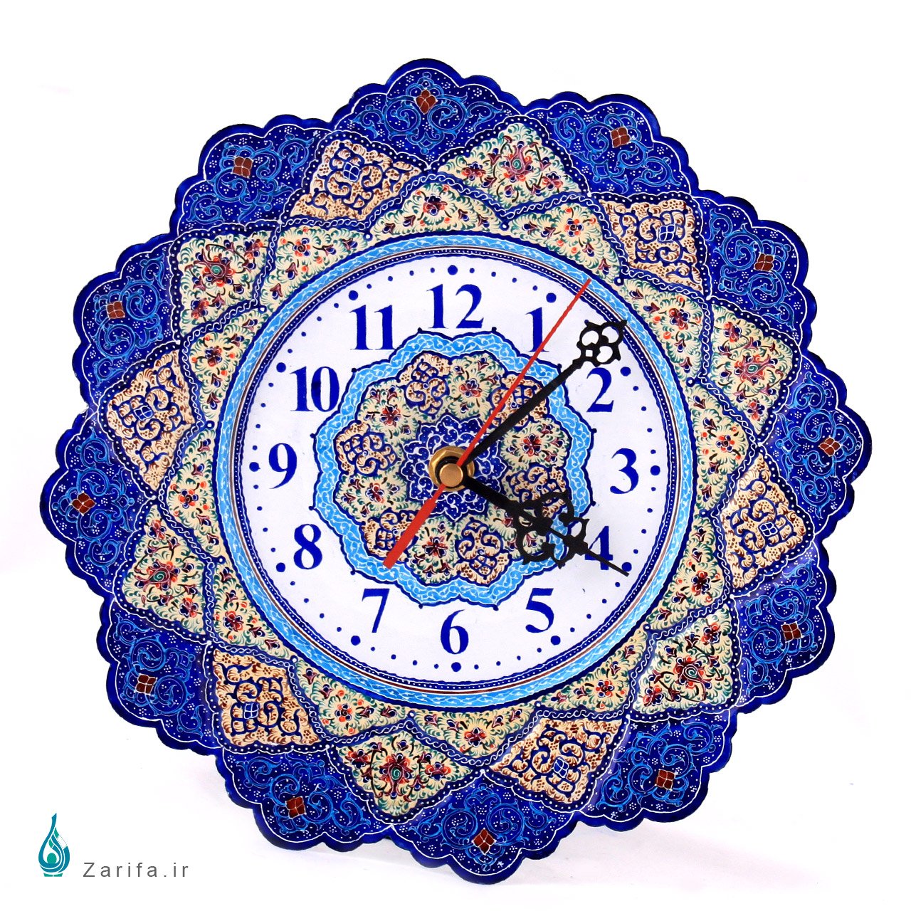 ساعت دیواری میناکاری طرح خورشید