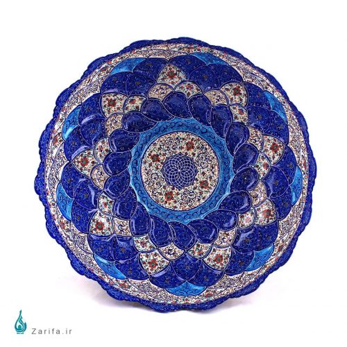 کاسه پایه دار لب دالبری میناکاری متوسط - Image 2