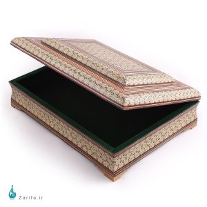 جعبه قرآن خاتم کاری سایز کوچک