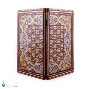 تخته نرد و شطرنج خاتم و تذهیب کروبی 35*35