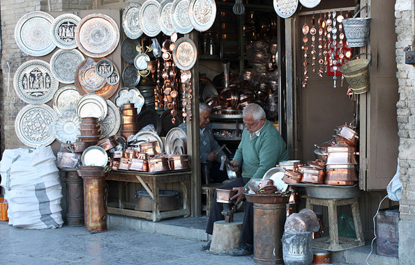 بازار مس گرهای اصفهان