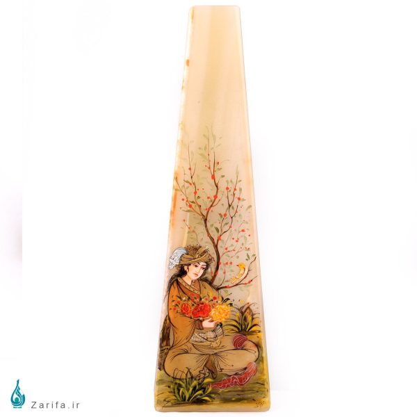 گلدان دیواری سنگ مرمر بابایی با نگارگری زمانی