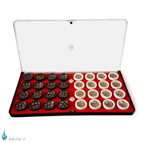 مهره تخته نرد خاتم سایز 50 با کاور طلقی