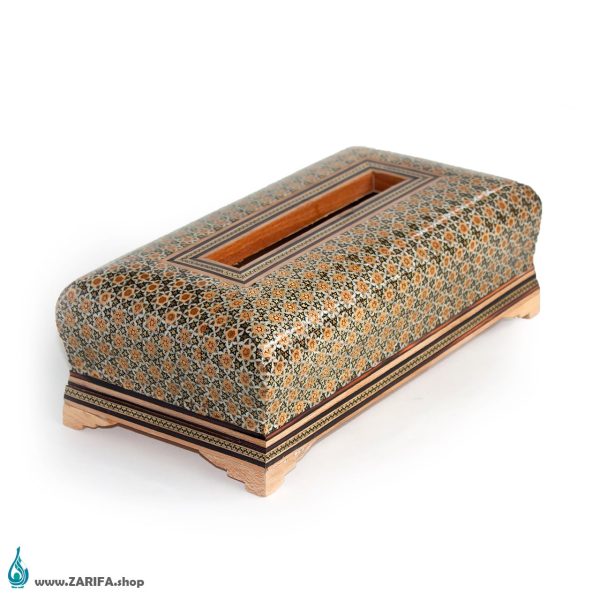 جعبه دستمال کاغذی با خاتم درجه یک