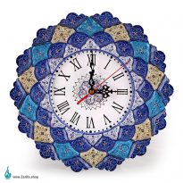 ساعت دیواری لب دالبری میناکاری قطر 30 سانتی متر