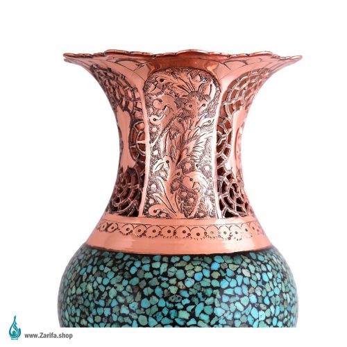 لاله فیروزه کوب شبکه بری مسی کوچک - Image 3