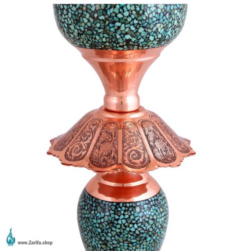 لاله فیروزه کوب شبکه بری مسی کوچک - Image 2