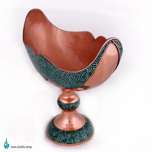 کشکول فیروزه کوبی مسی سایز4 - Image 4