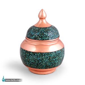 قندان فیروزه کوب مدل سیبی سایز2
