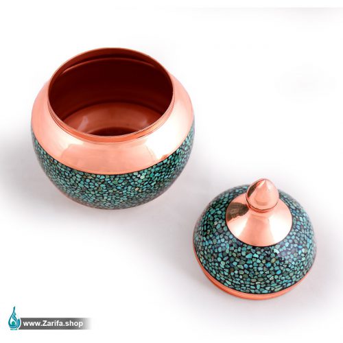 قندان فیروزه کوب مدل سیبی سایز 3 - Image 2