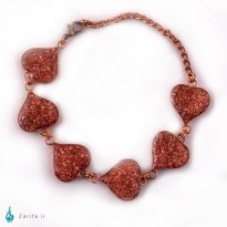 دست بند چند تکه مس و براده مس مدل قلب