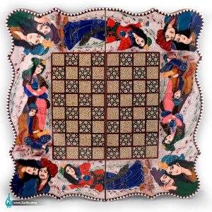 تخته نرد خاتم دالبری زمینه صدف
