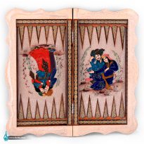 تخته نرد خاتم دالبری زمینه صدف