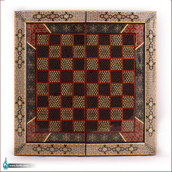 تخته نرد تمام خاتم ستونی