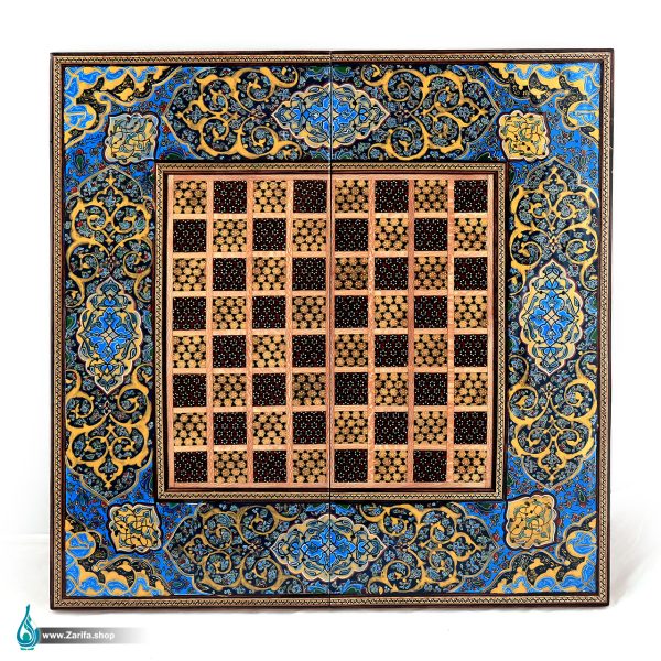 تخته نرد خاتم با تذهیب فاخر 40*40