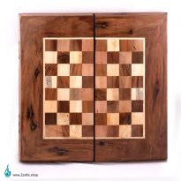 تخته نرد و شطرنج چوب گردو منبت سایز 50 در 50