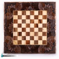 تخته نرد و شطرنج چوب گردو منبت