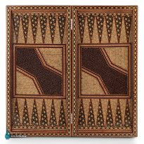 تخته نرد تمام خاتم تخمه دار لب گرد