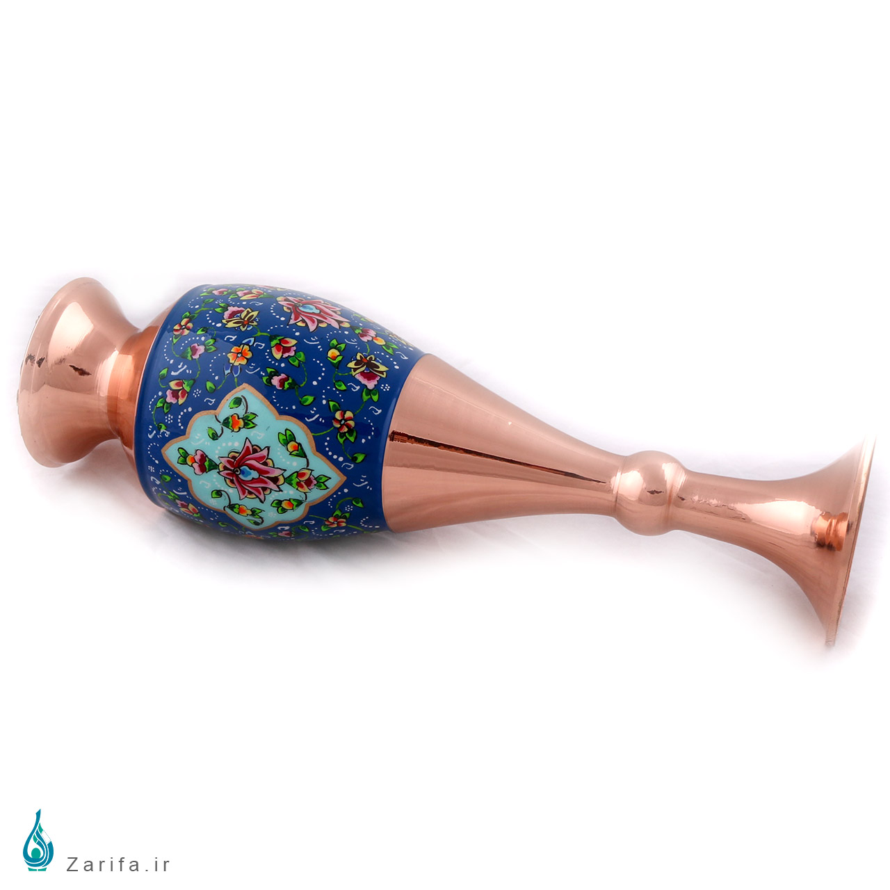 گلدان صراحی مس و پرداز