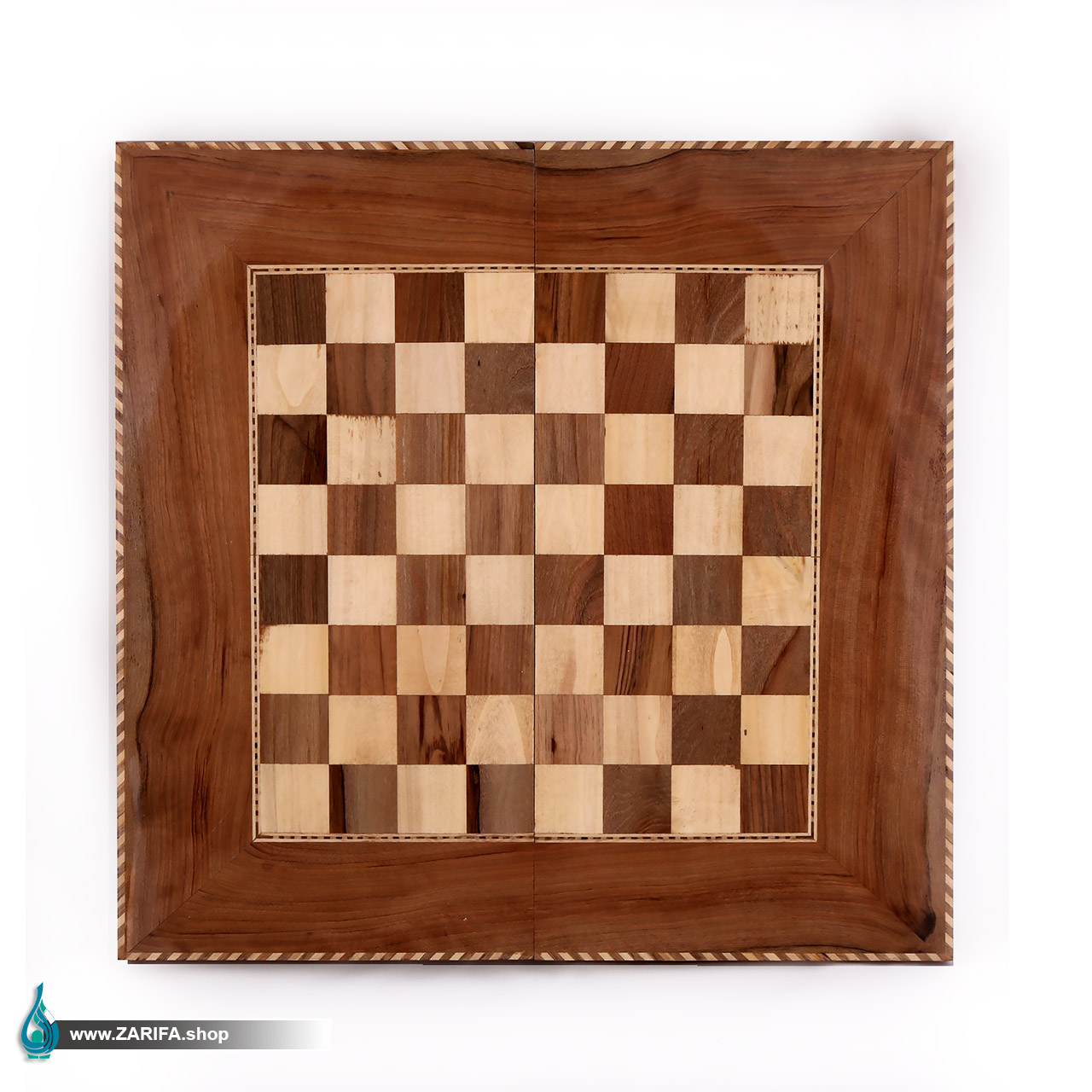 تخته نرد و شطرنج چوب گردو طرح لوزی